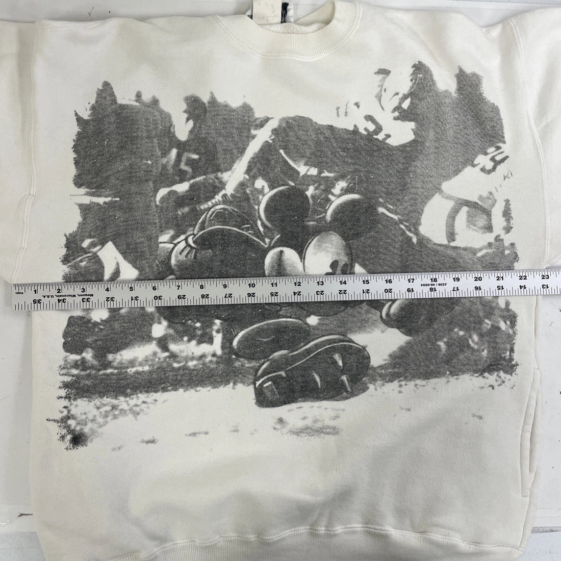 Vintage Mickey Mouse Football Disney Sweatshirt Size XL 90s