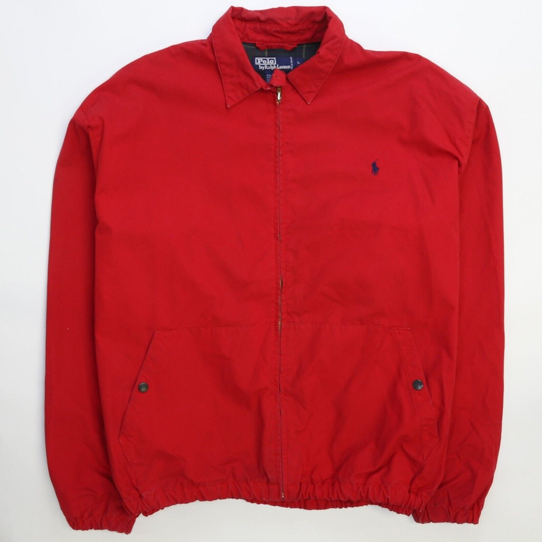 Vintage Polo Ralph Lauren Harrington Jacket Size Large Red