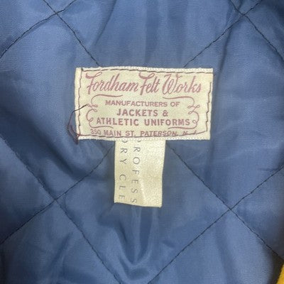 Vintage St. Pius X Wool Cheerleader Varsity Jacket Large Fordham Felt 1977 70s