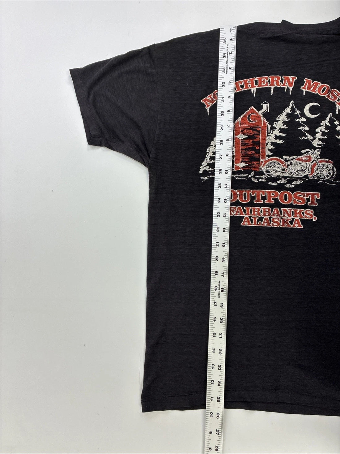 Vintage Harley Davidson 3D Emblem When The Going Gets Rough T-Shirt Large 1985