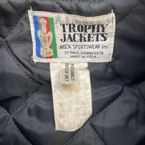 Vintage Trophy Wool Letterman Varsity Jacket Size Large