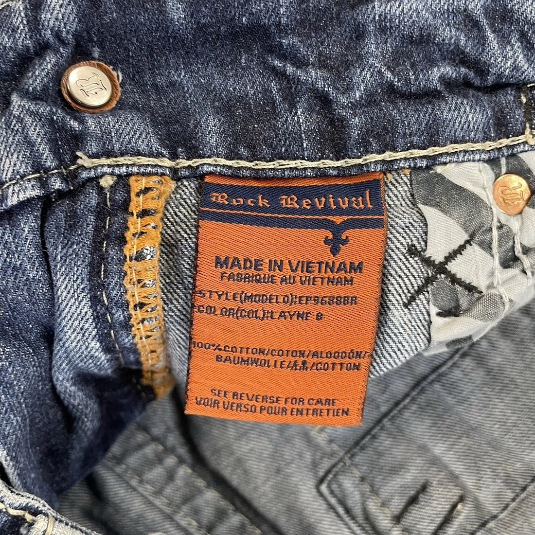 Vintage Rock Revival Denim Jeans Pants Size 32 Layne Boot Y2K