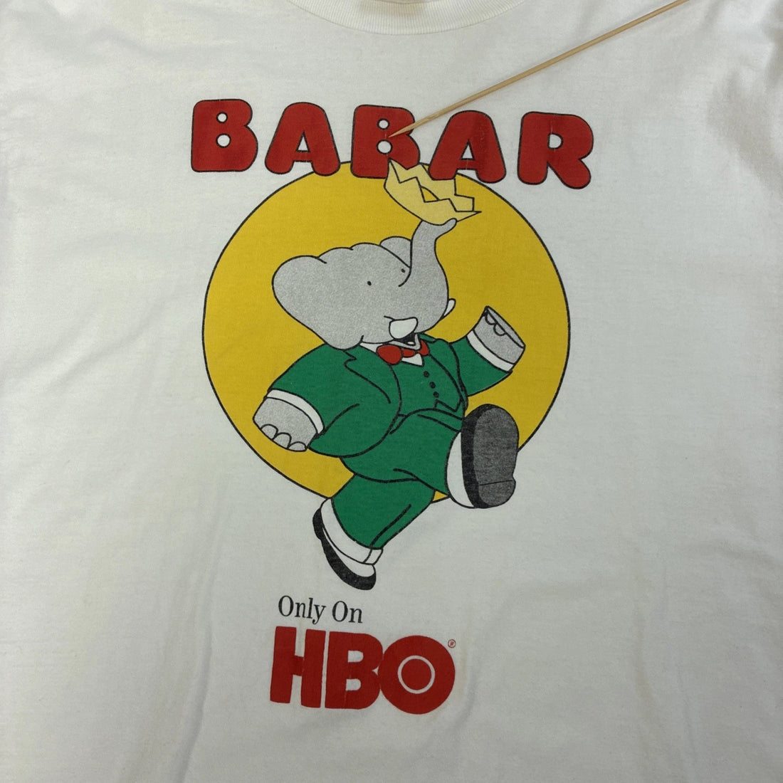 Vintage Babar HBO TV Promo T-Shirt Size XL 90s