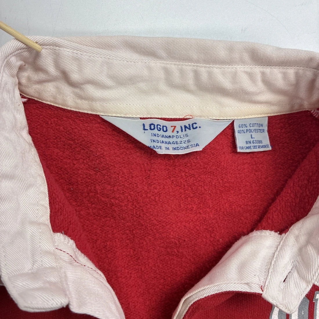 Vintage Ohio State Buckeyes Logo 7 Rugby Shirt Size Large NCAA