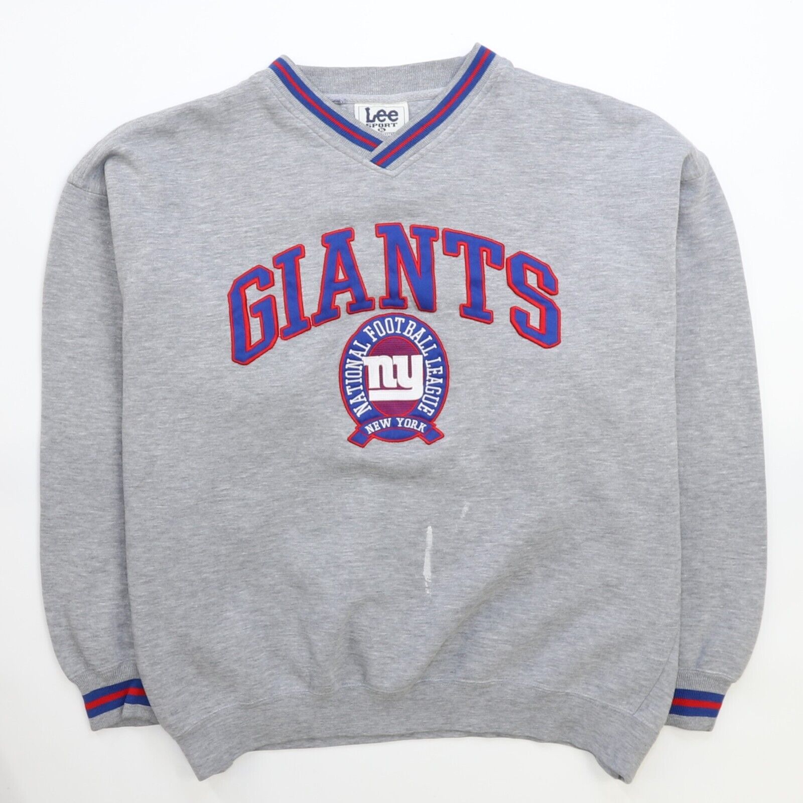 Vintage hot Lee Sport NFL New York Giants Gray Sweatshirt Size Medium