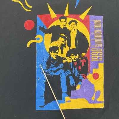 Vintage New Kids On The Block Magic Summer Tour T-Shirt Size XL 90s