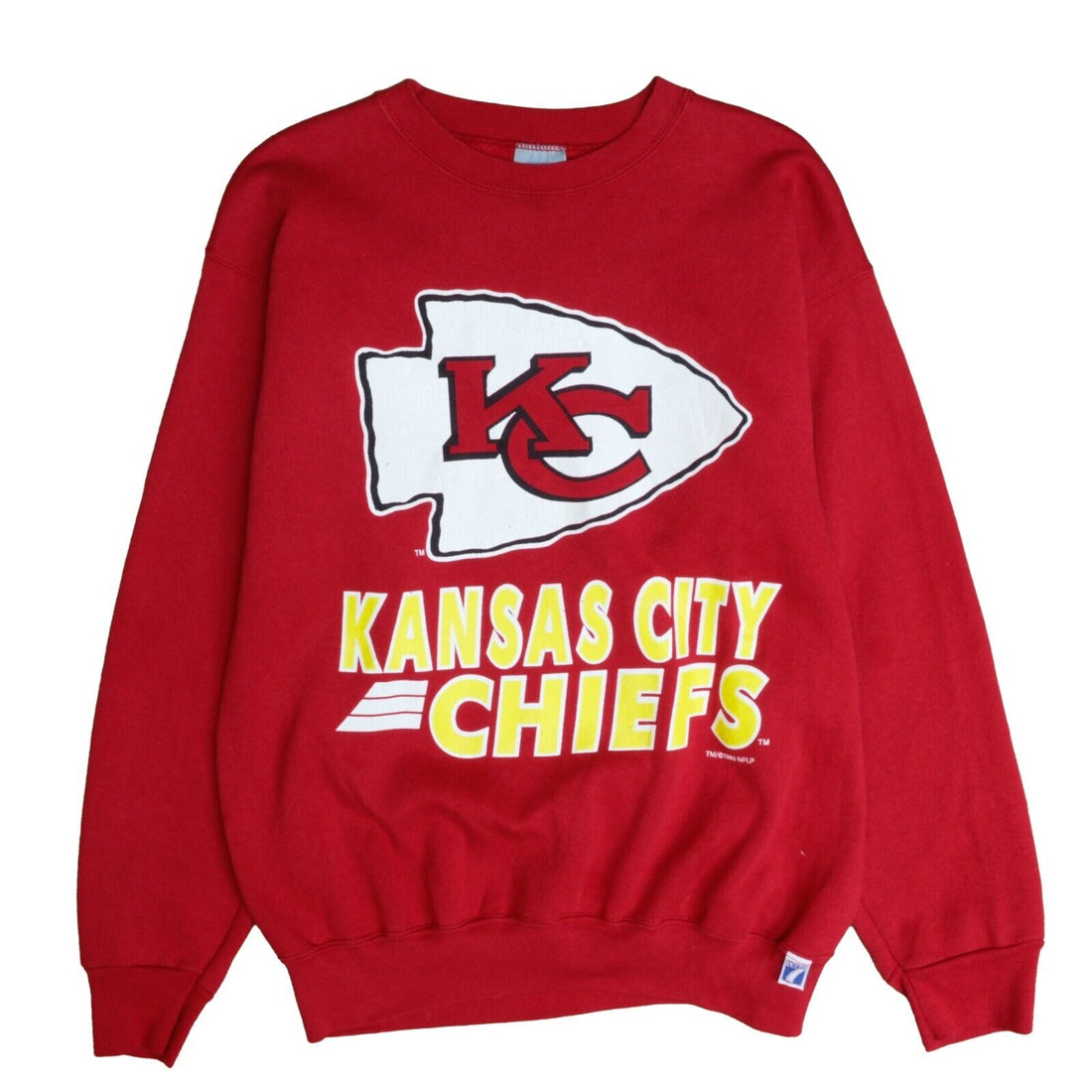 Vintage Kansas City Chiefs Sweatshirt Crewneck Size Large Red 1993 90s NFL