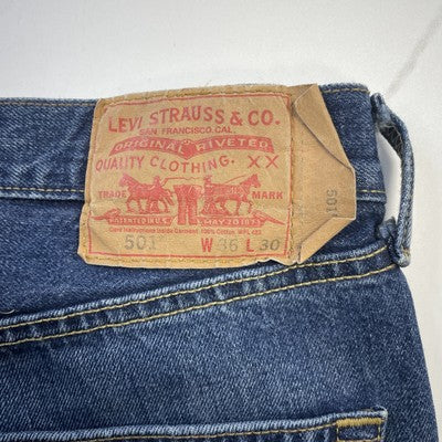 Levi's 501 Denim Jean Pants Size 36 X 30 Blue