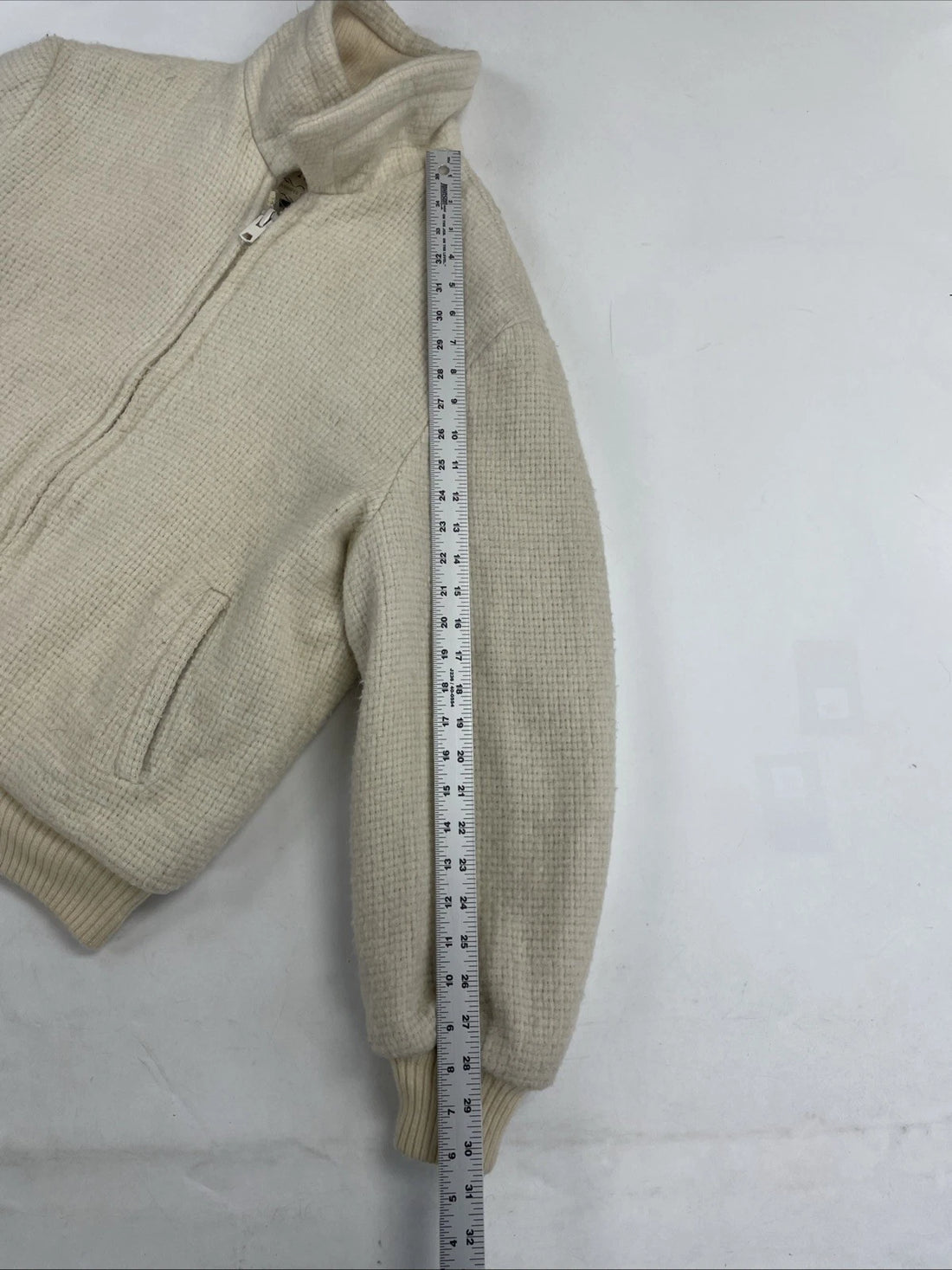 Vintage House Of Peerless Bomber Jacket Size 44 Sherpa Lined