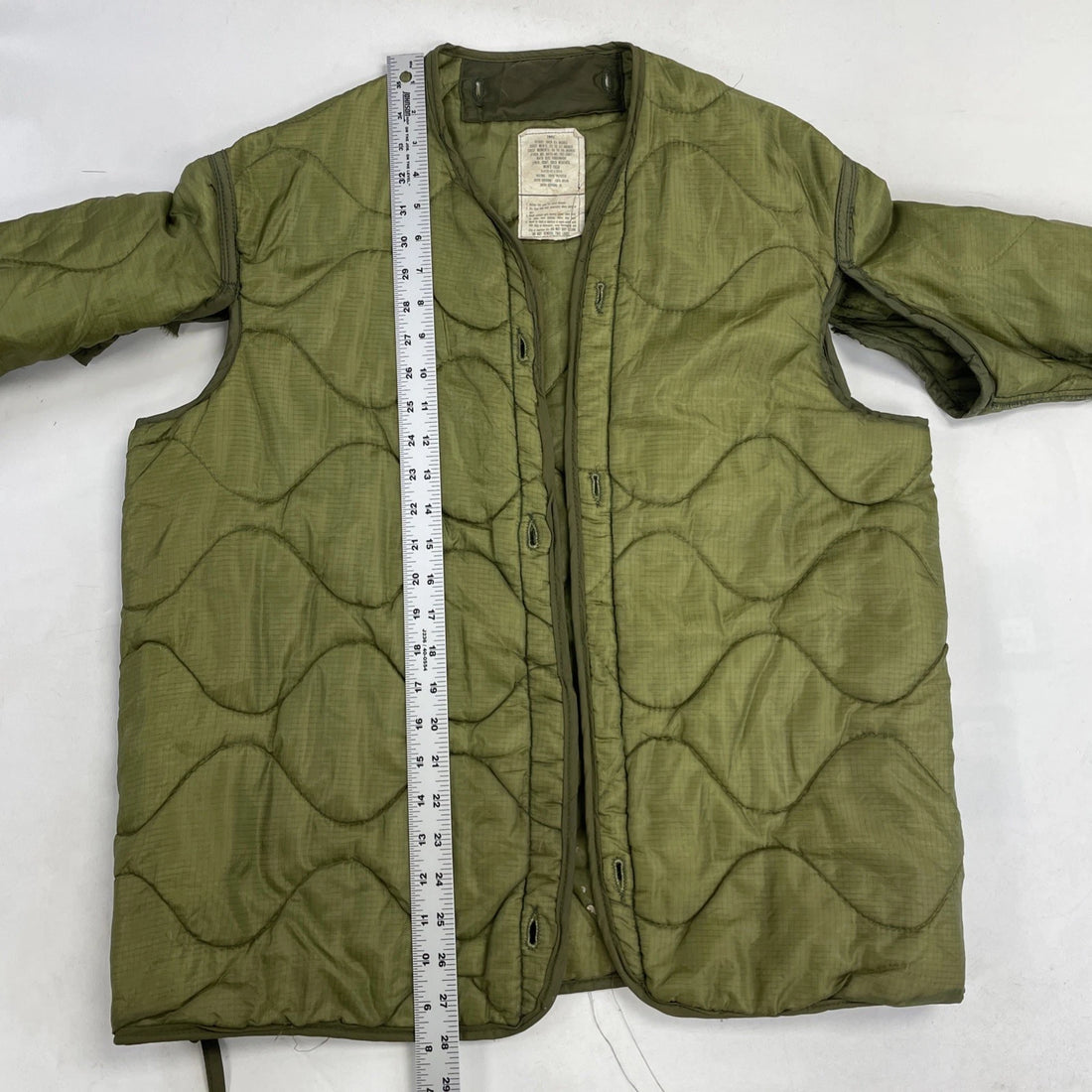 Vintage Military Cold Weather Field Coat Jacket Liner Size Small