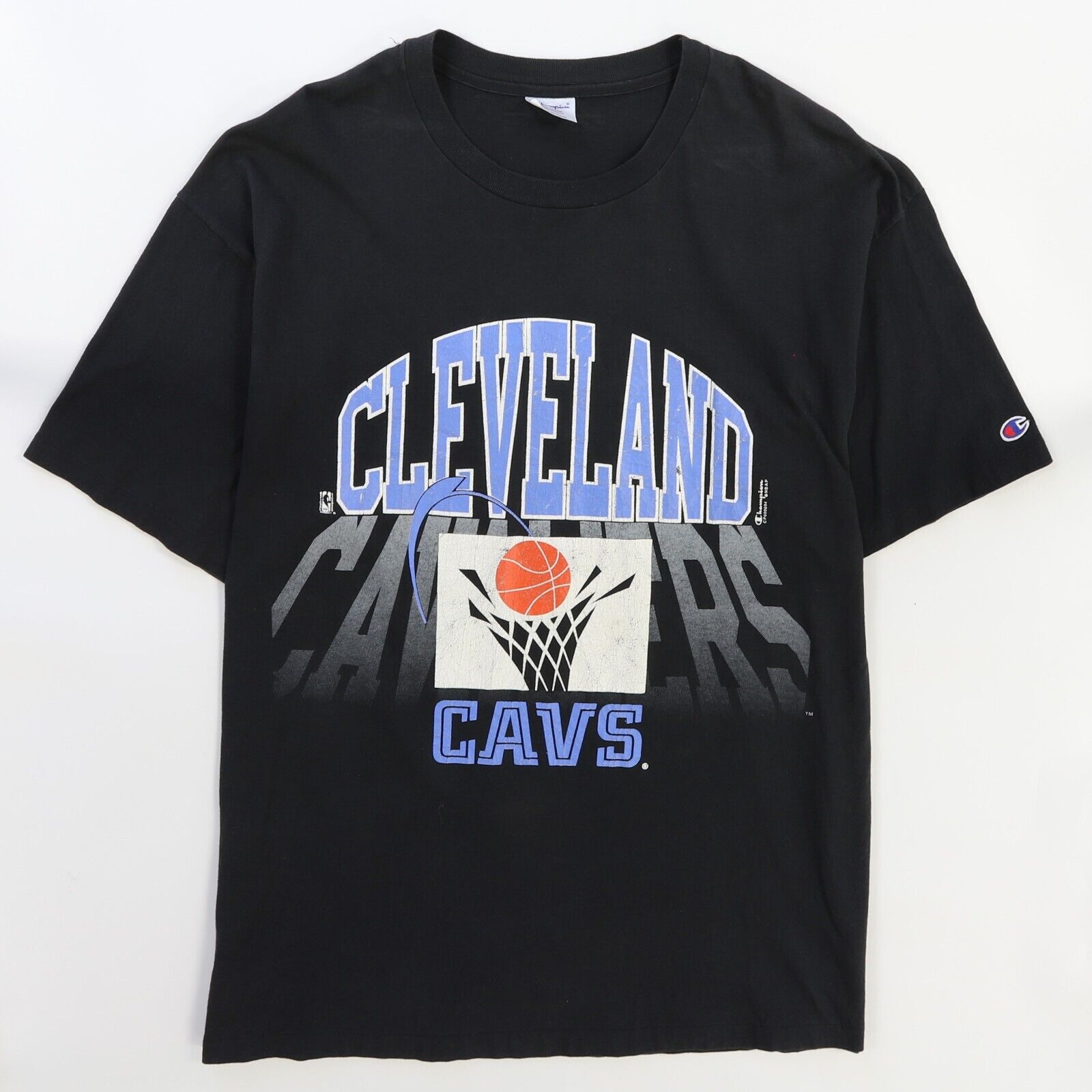 Vintage Cleveland Cavaliers Champion T Shirt Size 2XL 90s NBA Throwback Vault