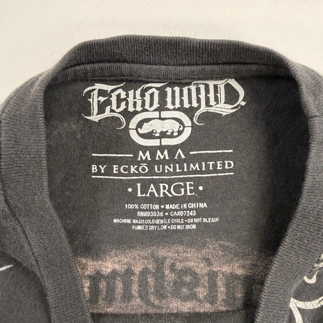 Ecko Unltd Punishment & Pain Skull T-Shirt Size Large All Over Print