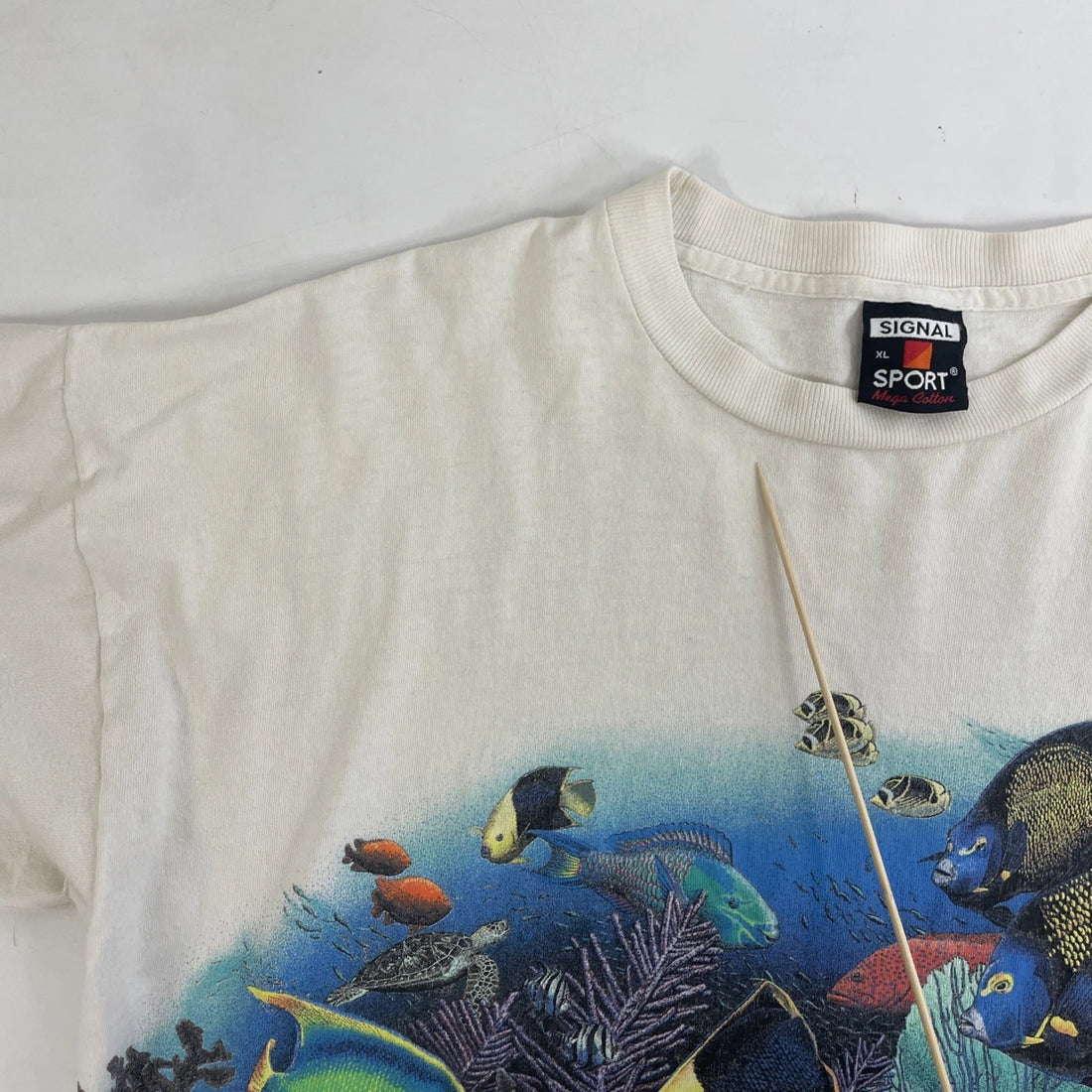 Vintage Fish Marine Life Habitat T-Shirt Size XL Nature Wrap Around