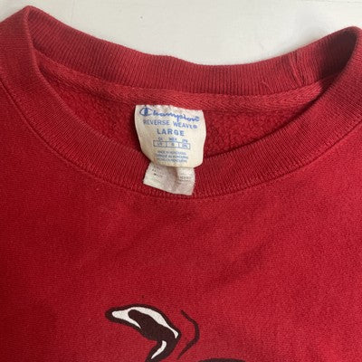 Snoopy Peanuts Champion Reverse Weave Crewneck Sweatshirt Size Large