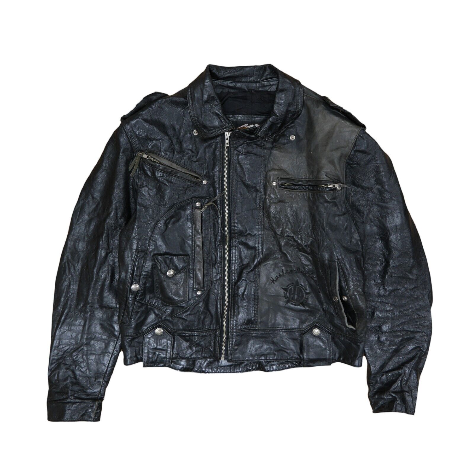 On the Roam x The Real McCoy's x Harley Leather jacket