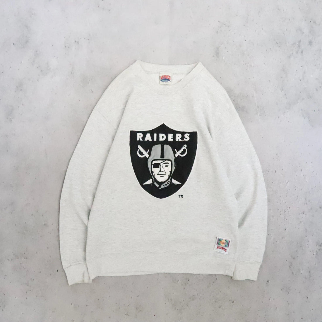 Vintage Oakland Raiders Nutmeg Sweatshirt Crewneck Size Medium 90s NFL