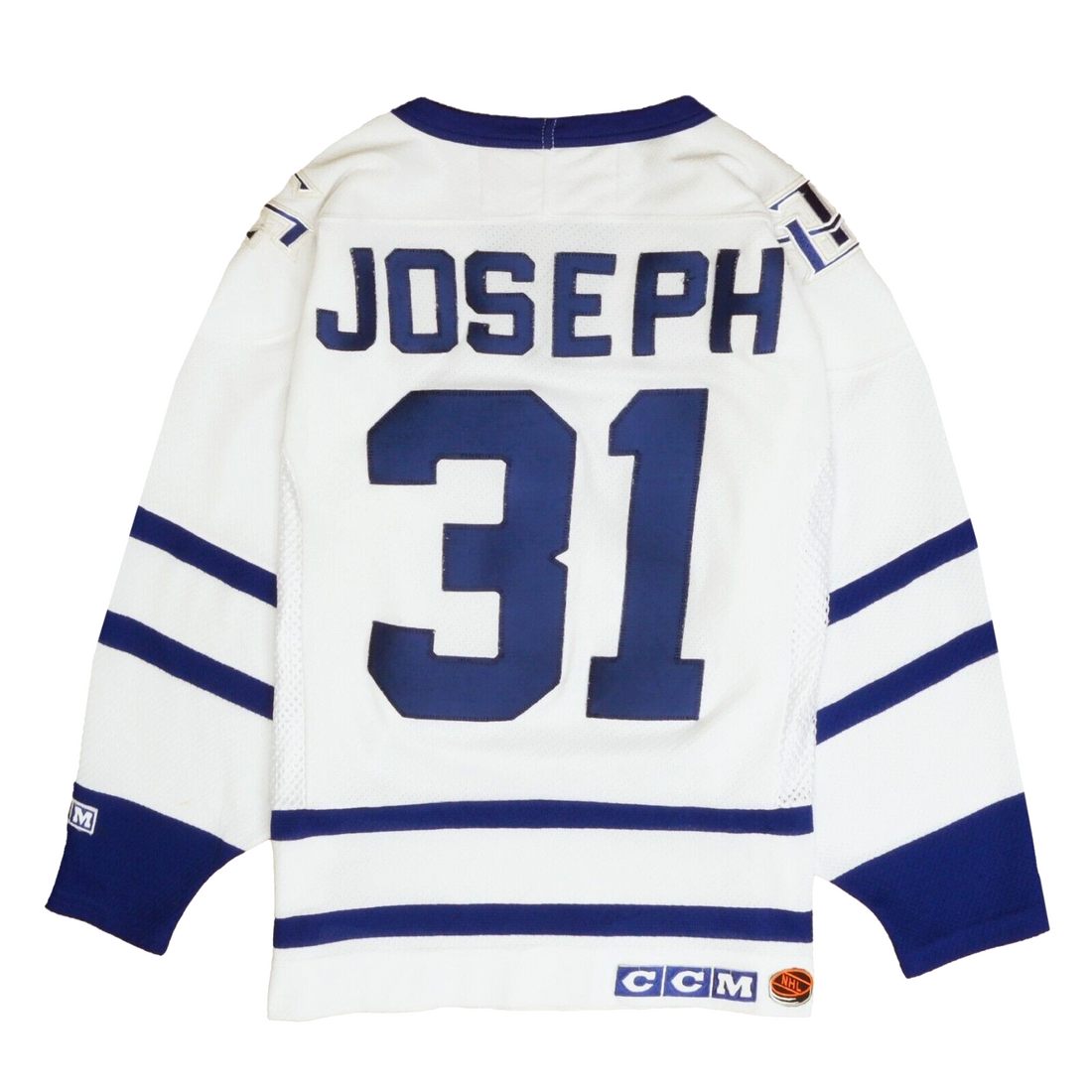 Vintage Toronto Maple Leafs Curtis Joseph CCM Hockey Jersey Size Small 90s NHL
