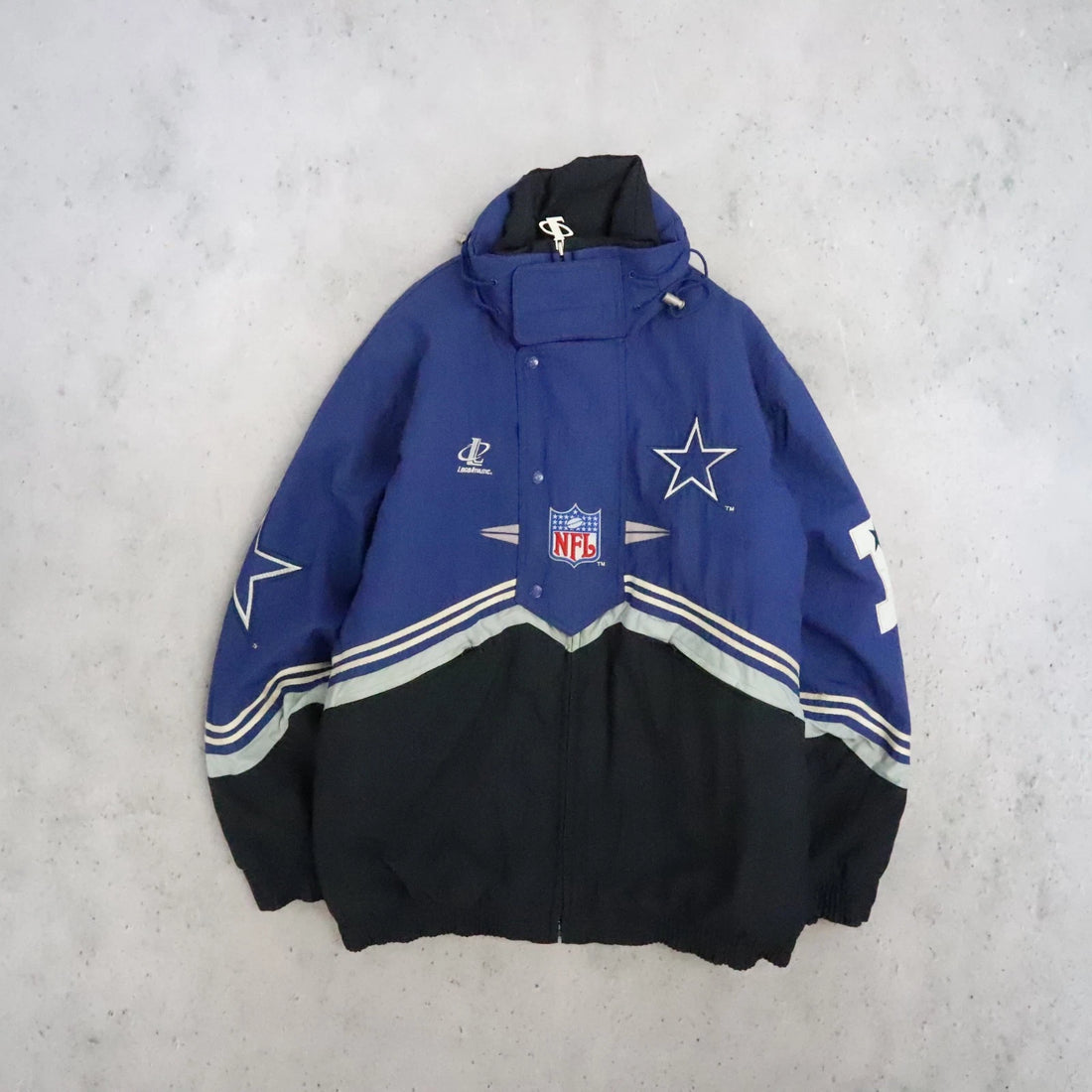 Vintage Dallas Cowboys Logo Athletic Puffer Jacket Size Large NFL