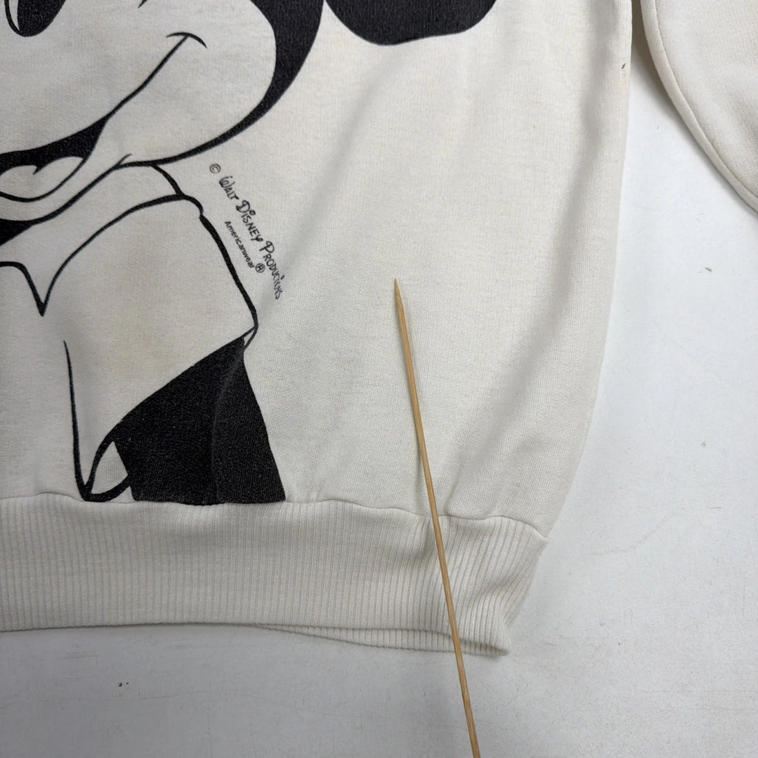 Vintage Mickey Mouse Disney Sweatshirt Size Large Double Sided 90s