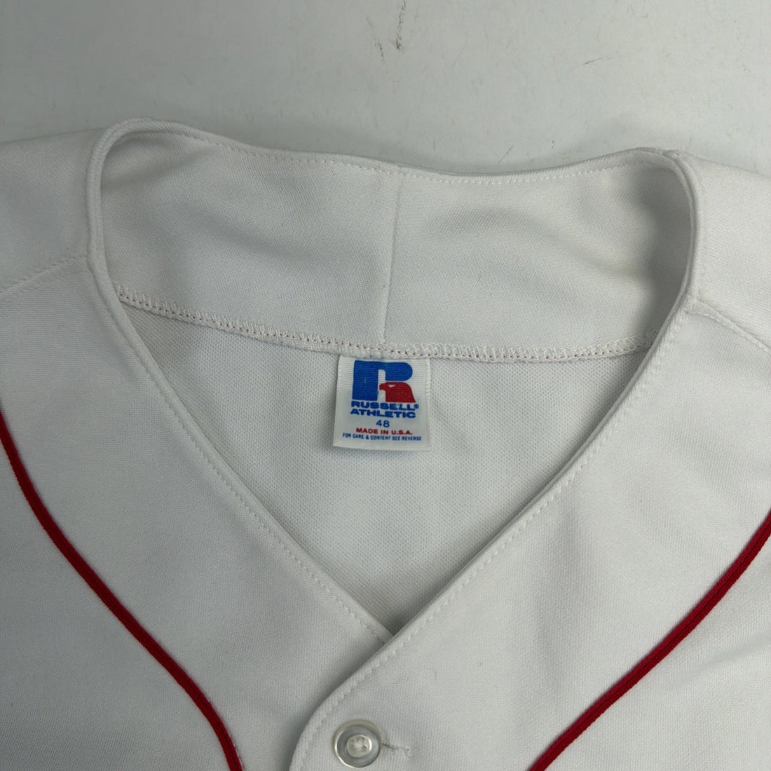 Vintage Boston Red Sox Authentic Russell Athletic Jersey Size 48 Diamond MLB