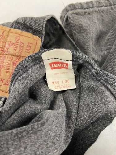 Vintage Levi Strauss & Co 501 XX Denim Jeans Pants Size 30 X 30 Black 5010660