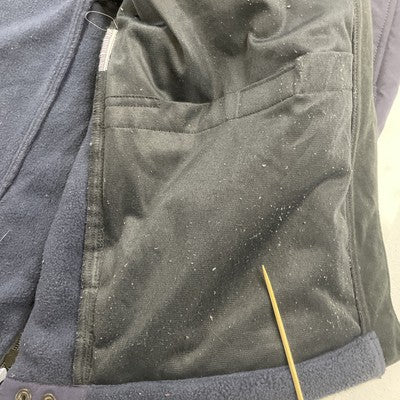 Border Service Full Zip Fleece Jacket Size Large Blue