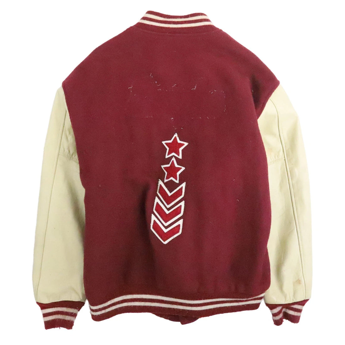 Vintage Leather Wool Varsity Letterman Jacket Size 54