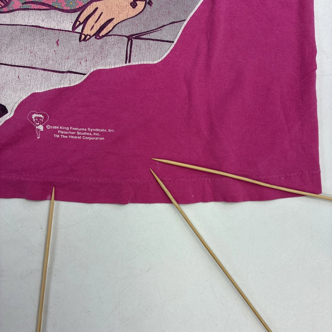Vintage Betty Boop T-Shirt Size Medium Pink 1994 90s