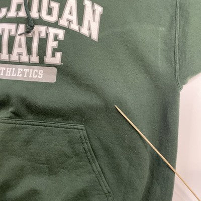 Vintage Michigan State Spartans Sweatshirt Hoodie Size XL Green NCAA