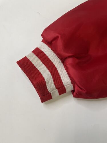 Vintage Budweiser Satin Bomber Jacket Size XL Beer Promo
