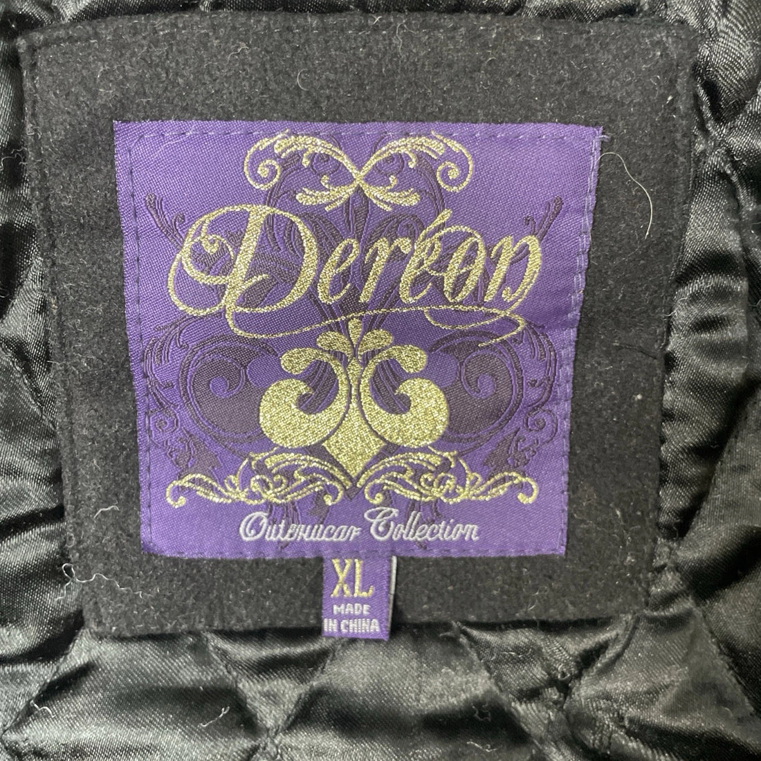 Dereon Wool Varsity Jacket Womens Size XL Y2K