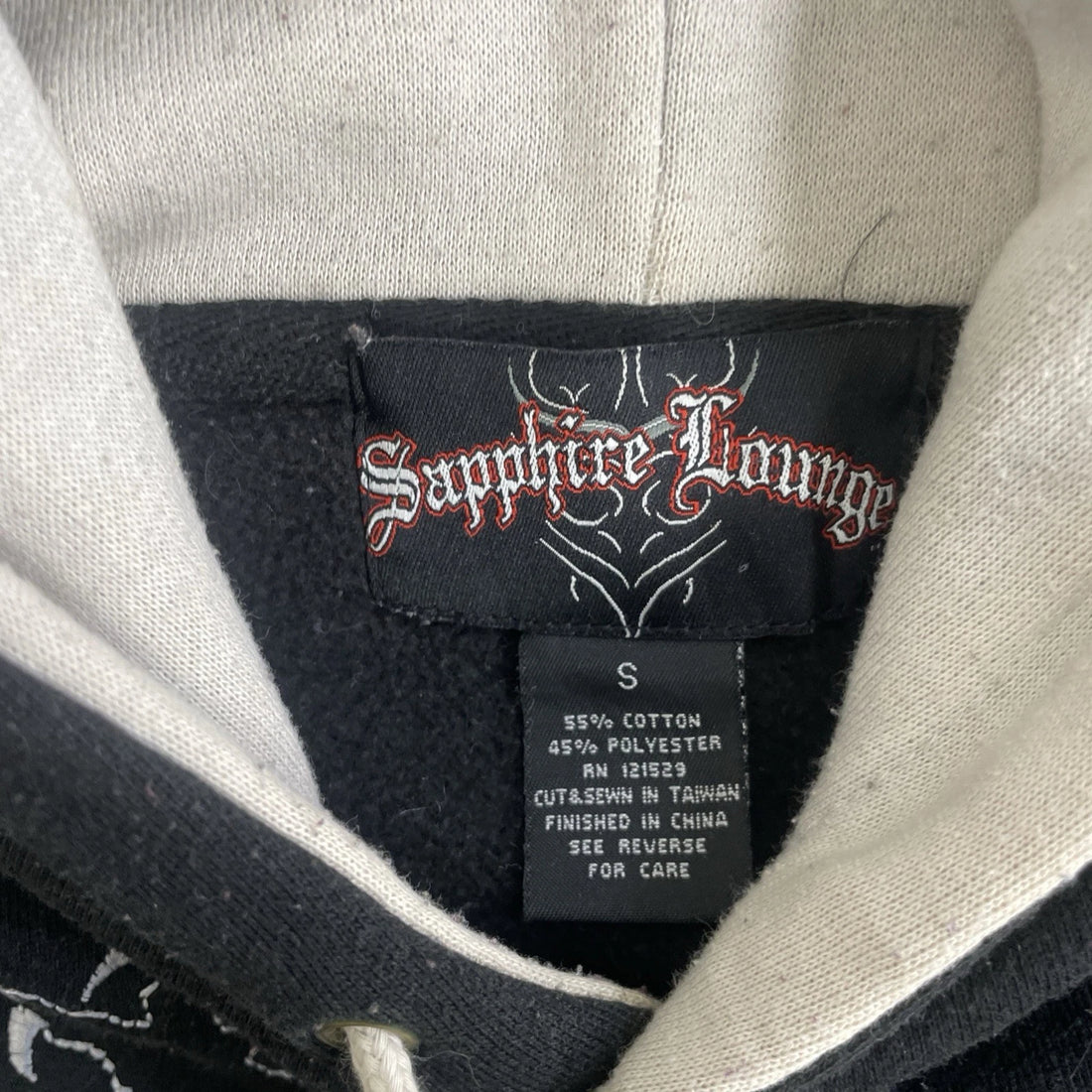 Vintage Dragon Sapphire Lounge Sweatshirt Hoodie Size Small Y2K