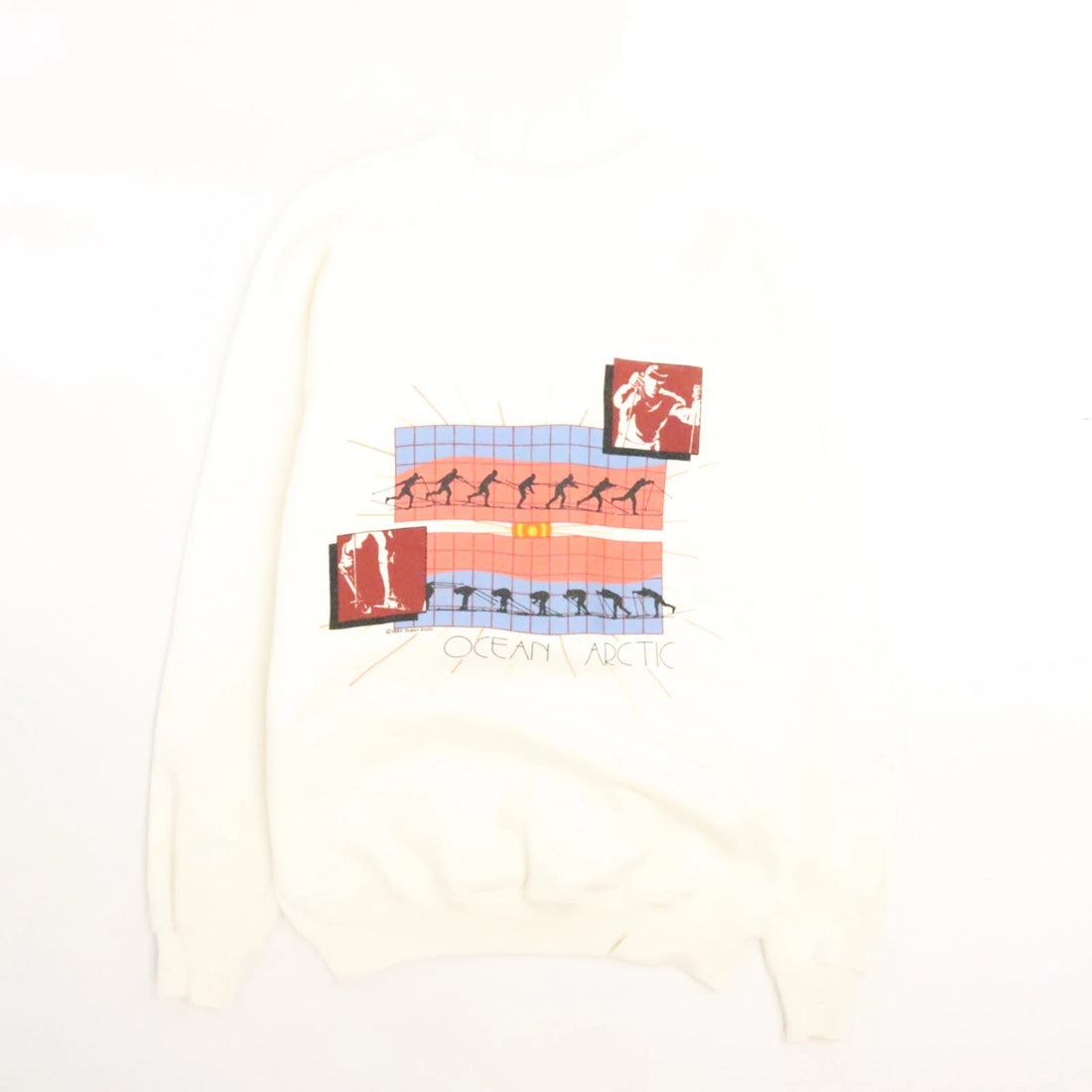 Vintage Ocean Arctic Ski Crewneck Sweatshirt Size Medium 80s