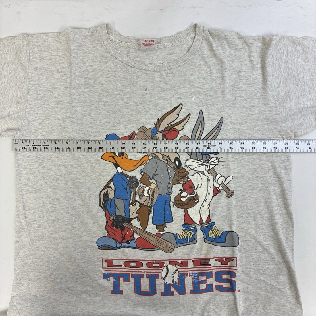 Vintage Looney Tunes Baseball Cartoon T-Shirt Size XL 90s