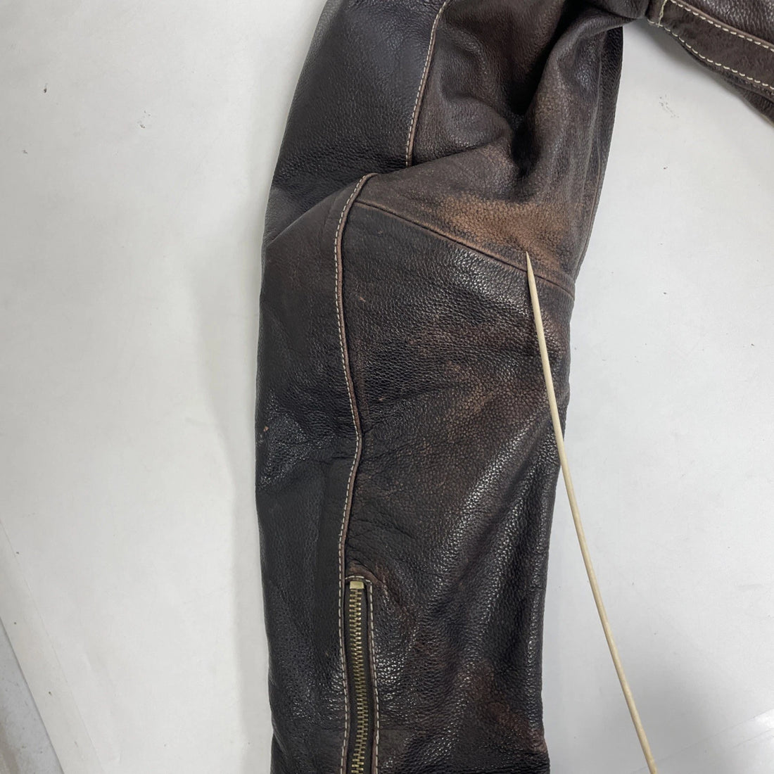 CMM Canada Leather Motorcycle Jacket Size XL Brown