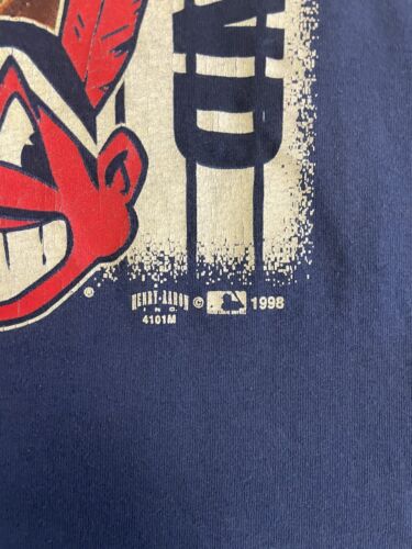 Vintage Cleveland Indians T-Shirt Size XL 1998 90s MLB