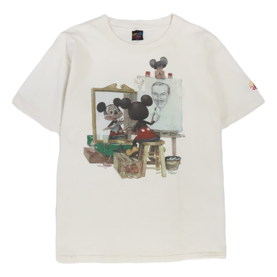 Vintage Mickey Mouse Art Portrait Walt Disney T-Shirt XL Norman Rockwell