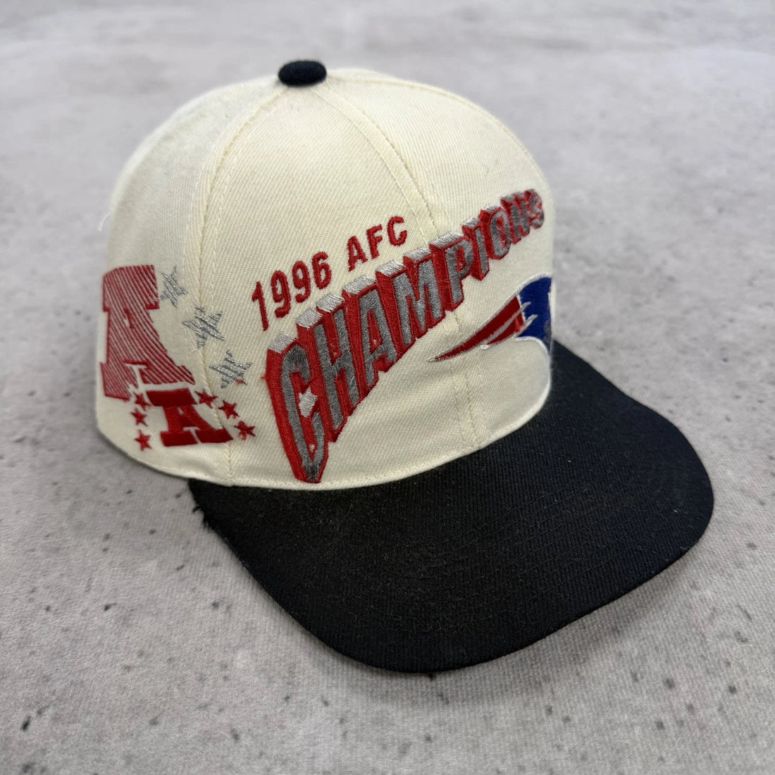 New England Patriots 1996 AFC Champs Sports Specialties Snapback Hat OSFA NFL