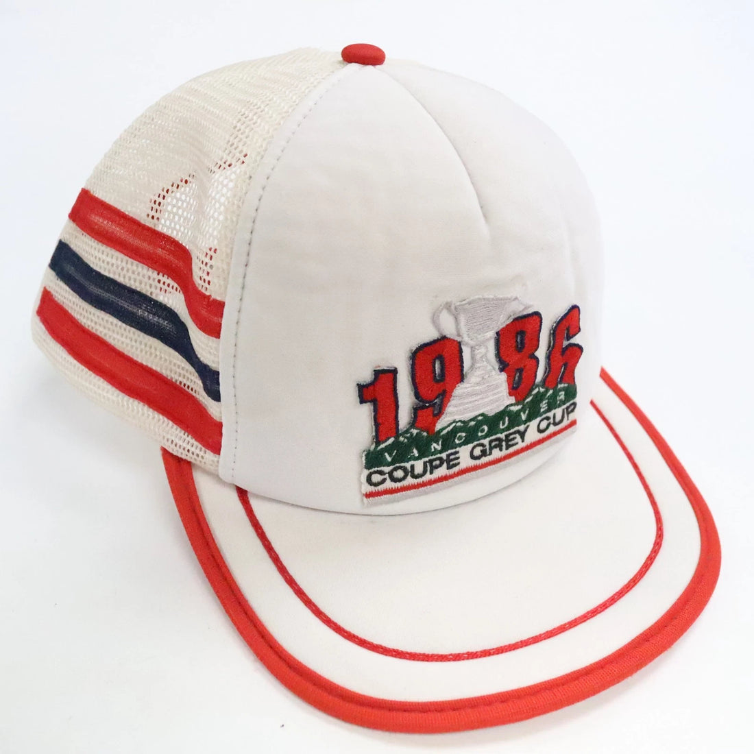 Vintage Vancouver Grey Cup Mesh Trucker Snapback Hat Cap OSFA 1986 CFL