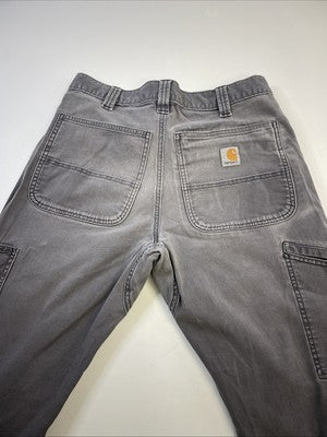 Carhartt Carpenter Double Knee Work Pants Size 32 X 30 Gray