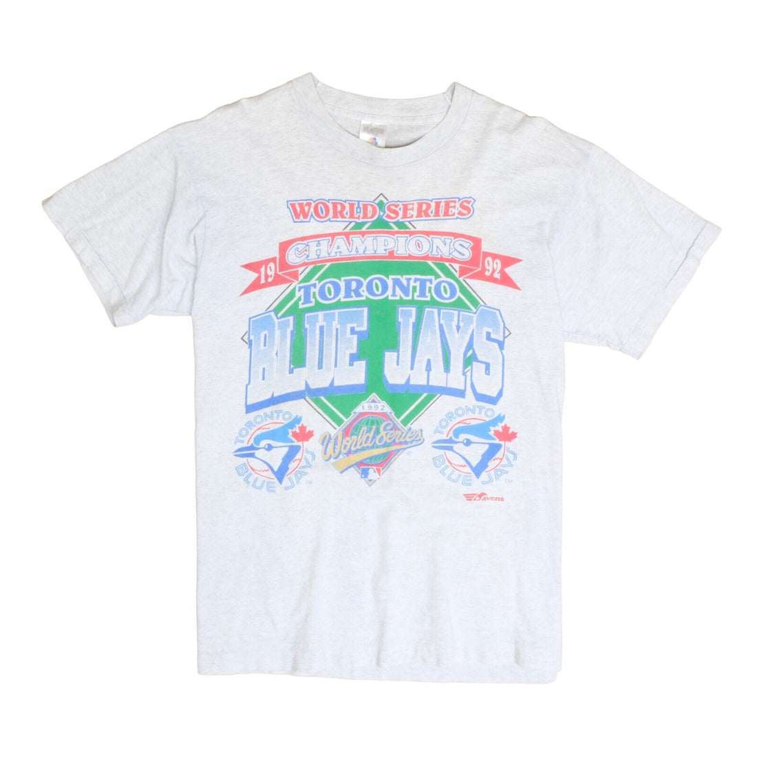 Vintage MLB (Hanes) - Atlanta Braves Vs Toronto Blue Jays World Series T-Shirt 1992 Large