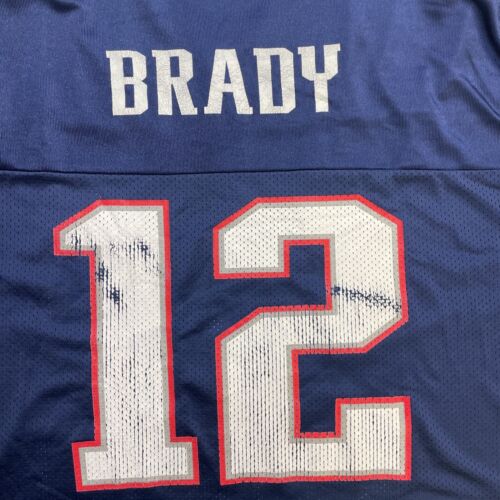 Vintage New England Patriots Tom Brady Reebok Jersey Size Large NFL