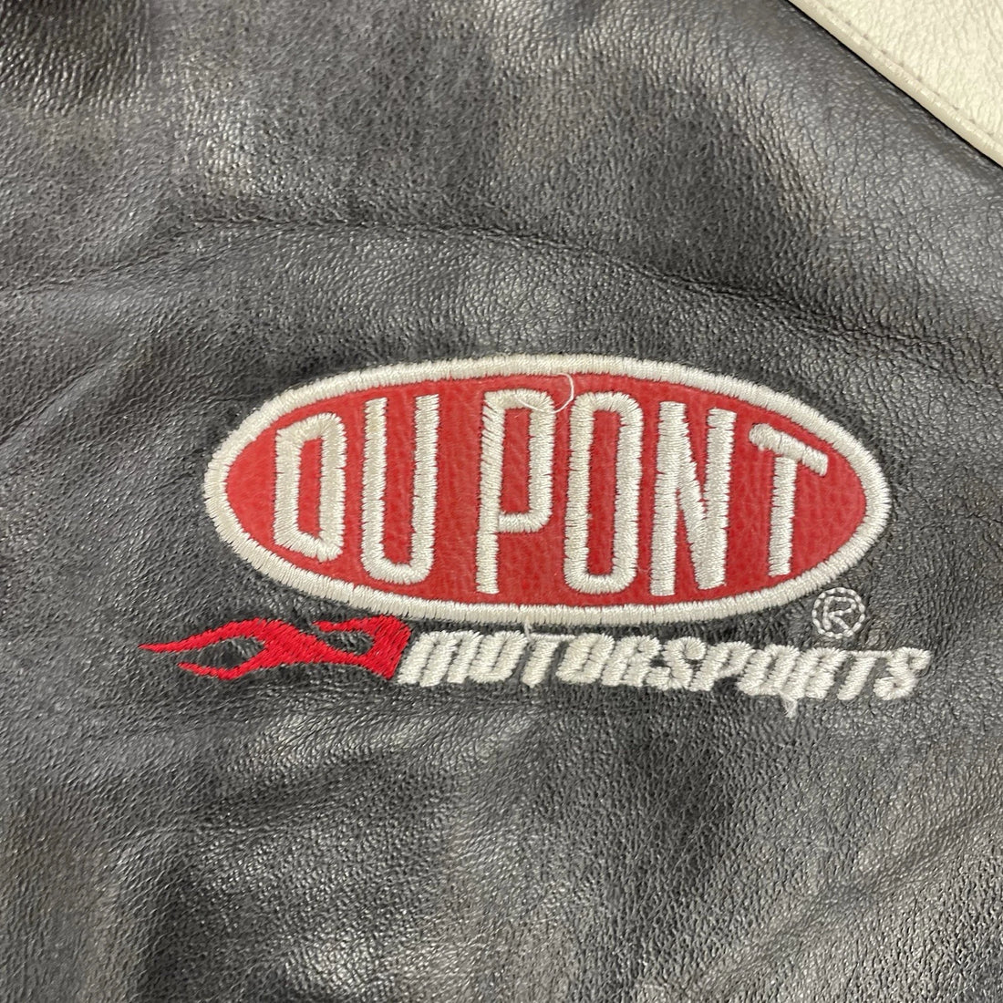 NASCAR Racing Leather Jacket Size Large Dupont