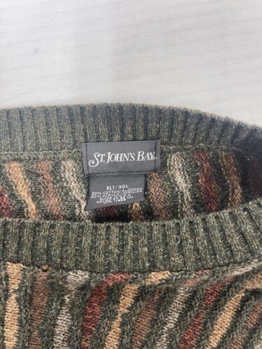 Vintage St John's Bay Knit Crewneck Sweater Size XL Tall Pullover