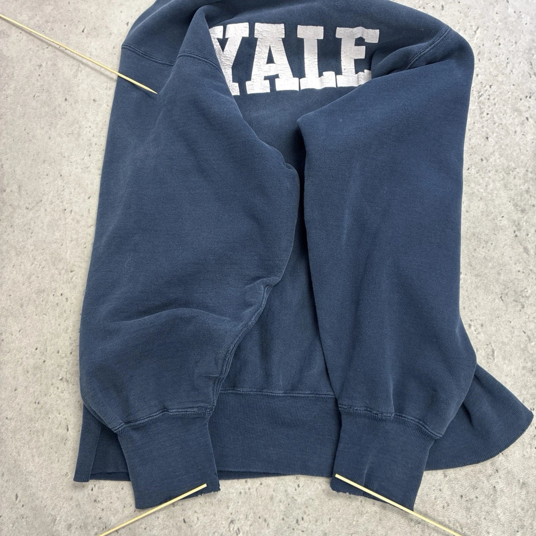 Vintage Yale Champion Reverse Weave Crewneck Sweatshirt Size XL 80s