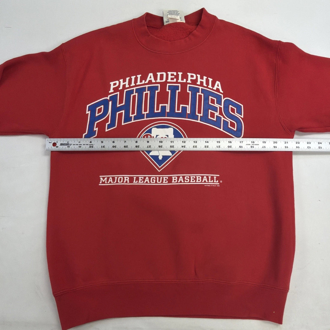 Vintage Philadelphia Phillies Crewneck Sweatshirt Size Medium 1998 90s MLB