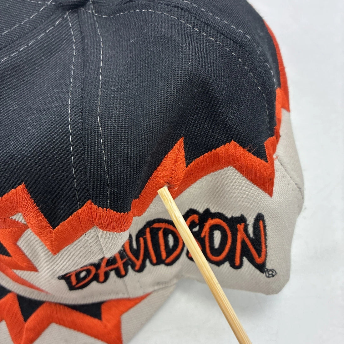 Vintage Harley Davidson Motorcycles Jagged Edge Snapback Hat Cap OSFA