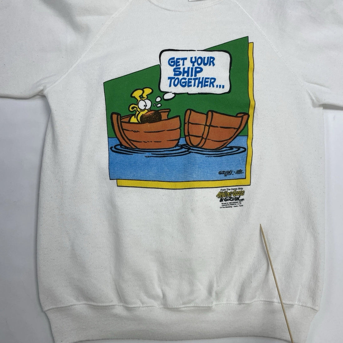Vintage Mother Goose Grimm Comic Strip Sweatshirt Large Humor Parody 80s