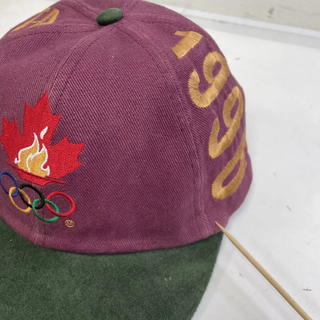 Vintage Summer Olympics Atlanta 1996 Hat Cap OSFA Suede Brim 90s