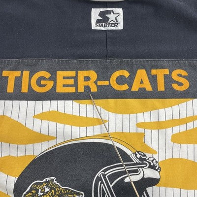 Vintage Hamilton Tiger Cats Starter 3/4 Sleeve Sweatshirt Size XL 90s CFL